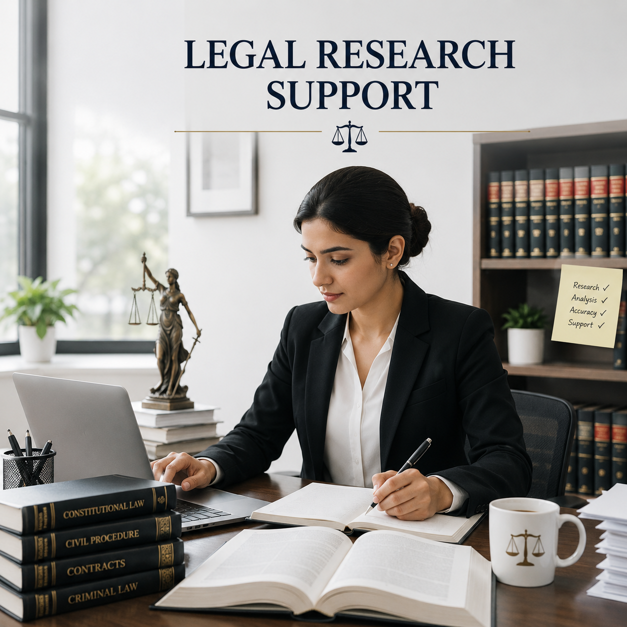 Legal research support team